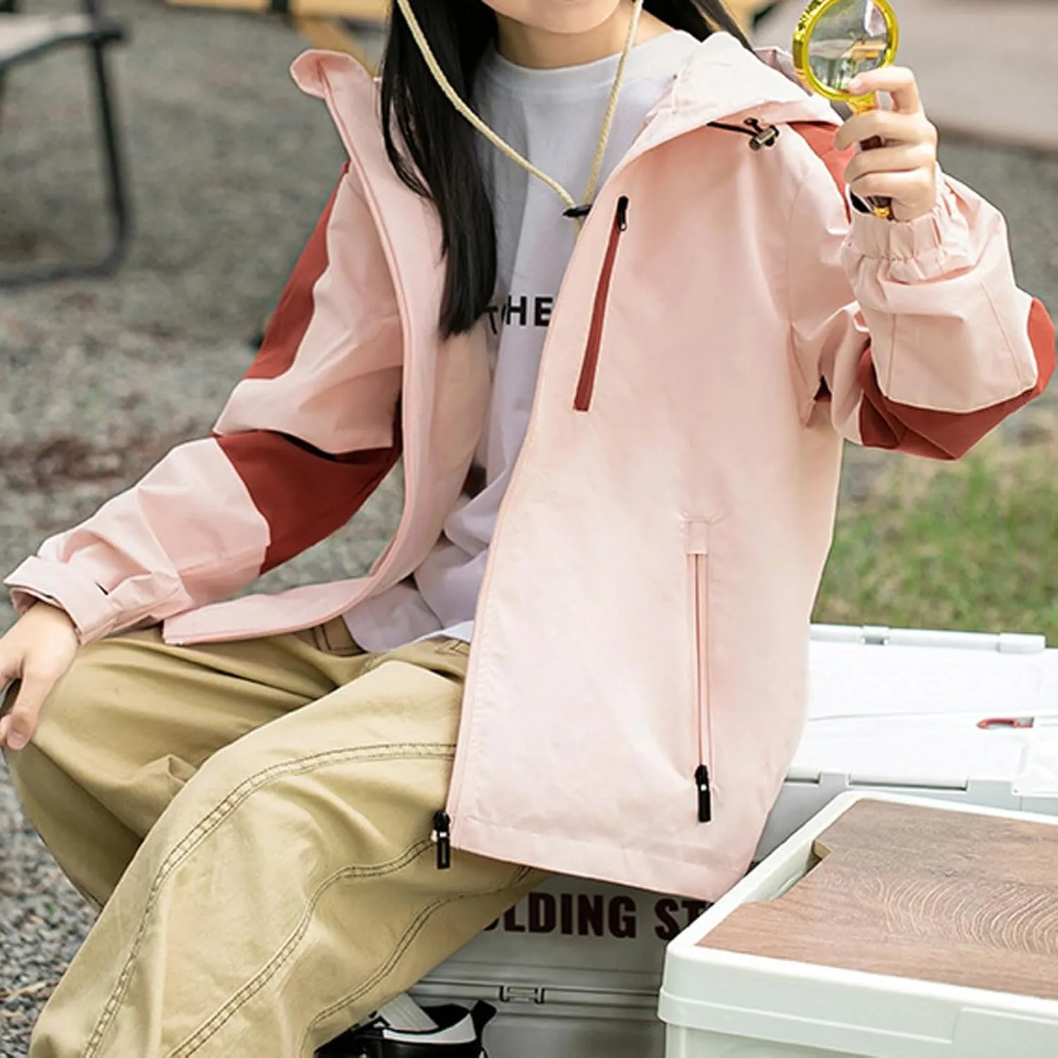Kids Outdoor Jackets Windproof Hooded Rain Jacket Windbreaker Fashion Grils Boys' Casual Coats Outerwear