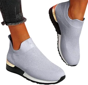 Ladmiple Gym Shoes For Women Workout Memory Foam Slip On Walking Shoes Casual Comfort Fashion Tennis Running Sneakers
