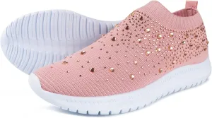 Ladmiple Womens Shoes With Arch Support Orth Feet Slip On Sneakers Women Walking Shoes Arch Support Tennis Workout Gym Shoes Non Slip Comfortable Fashion Running Athletic Shoes