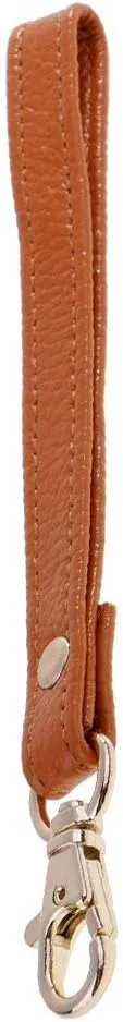 Leather Wristlet Wrist Bag Hand Strap Clutch Purse Holder Replacement with Gold Clasp