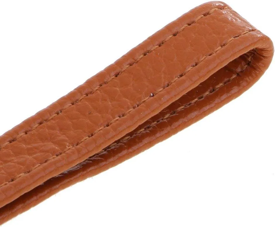 Leather Wristlet Wrist Bag Hand Strap Clutch Purse Holder Replacement with Gold Clasp
