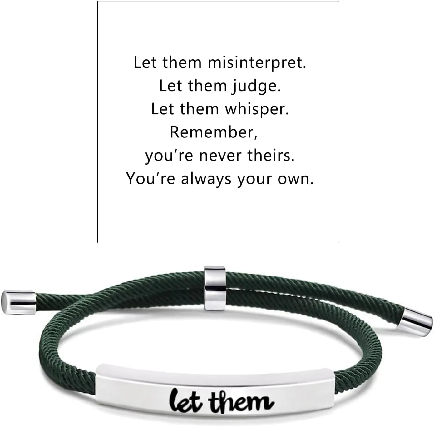 Let Them Bracelets Self Worth Motivational Engraving Bracelets To Sorority Sisters Best Friends Inspirational Friendship Bracelets