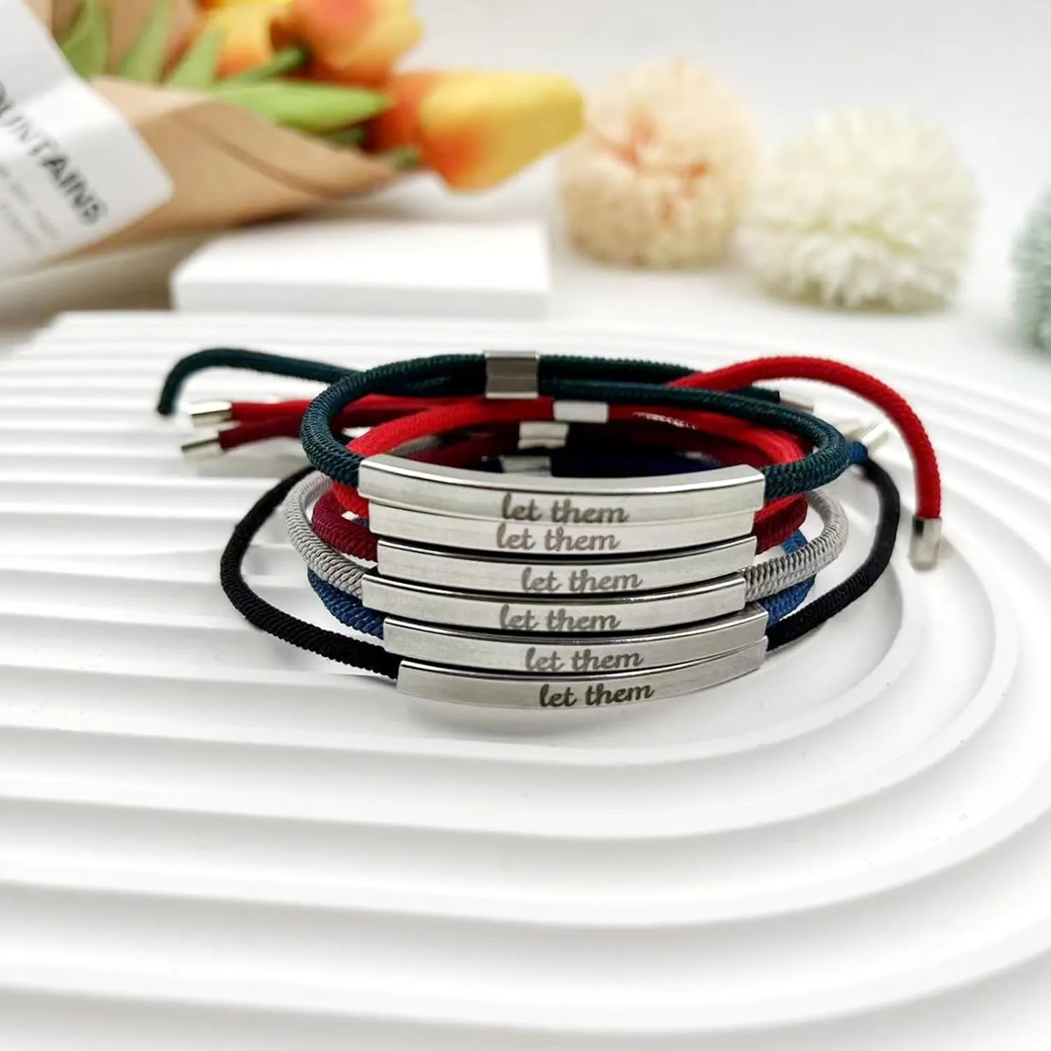 Let Them Bracelets Self Worth Motivational Engraving Bracelets To Sorority Sisters Best Friends Inspirational Friendship Bracelets