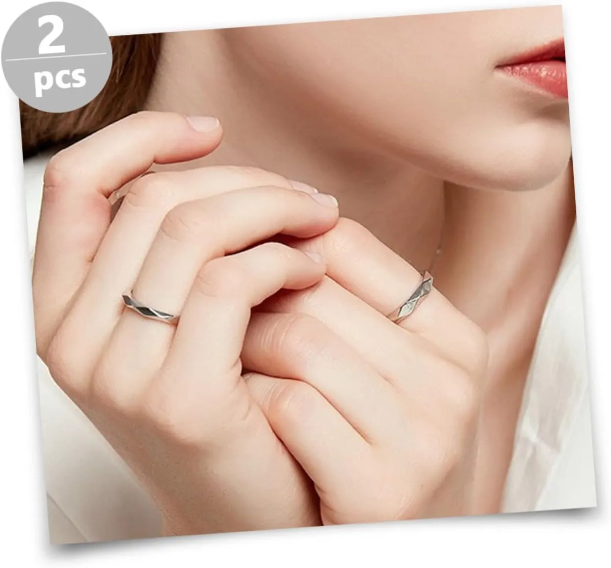 LIFKOME Water Chestnut Jewelry Women Statement Couple Finger Rings Mens Decorative Finger Jewelry