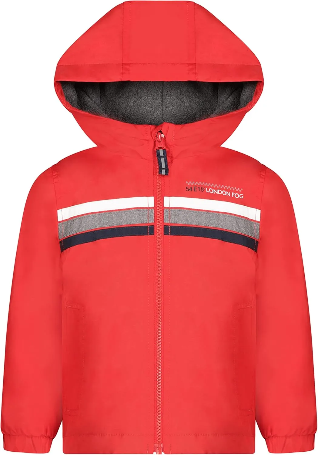 LONDON FOG Baby Boys' Midweight Water Resistant Hooded Jacket