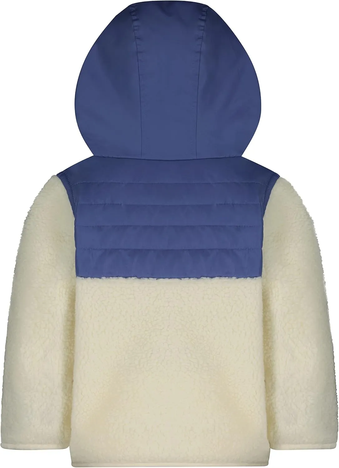 LONDON FOG Baby Girls' Hooded Pull on Winter Coat, Soft Fleece and Puffer Jacket