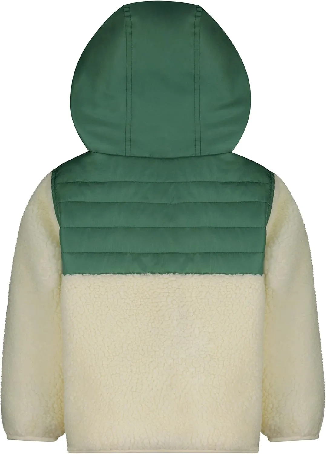 LONDON FOG Baby Girls' Hooded Pull on Winter Coat, Soft Fleece and Puffer Jacket