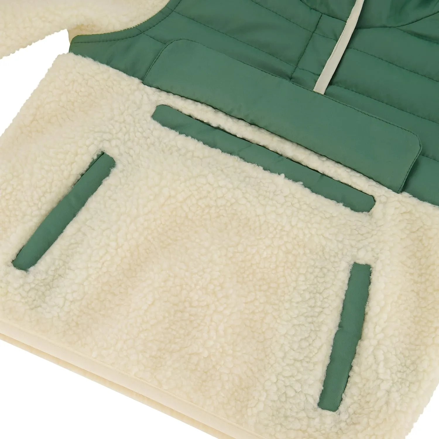 LONDON FOG Baby Girls' Hooded Pull on Winter Coat, Soft Fleece and Puffer Jacket