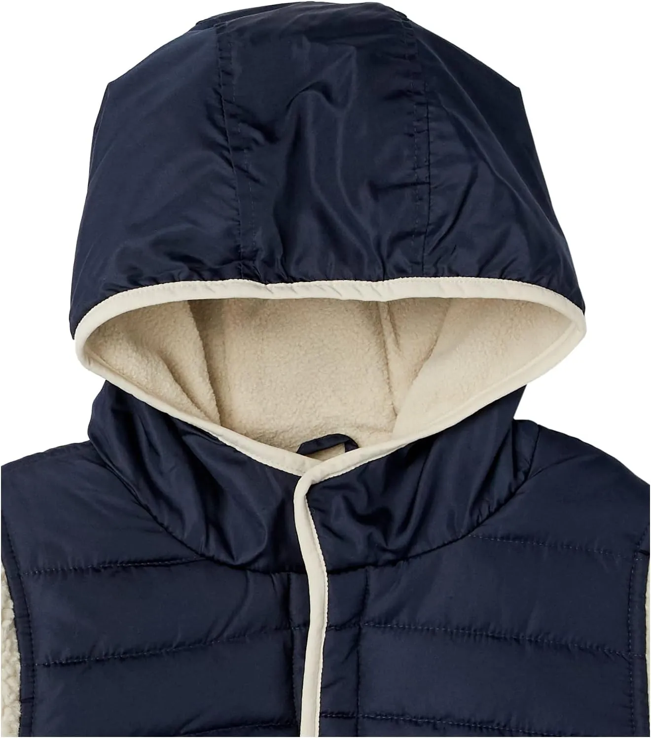 LONDON FOG Boys Hooded Pull on Toddler Midweight Coat, Soft Fleece and Puffer Jacket