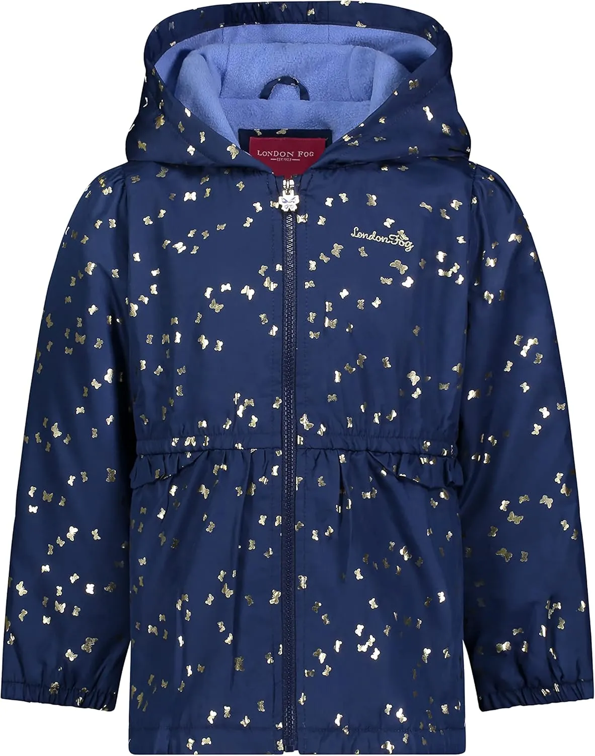 LONDON FOG Girls' Midweight Fleece Lined Jacket