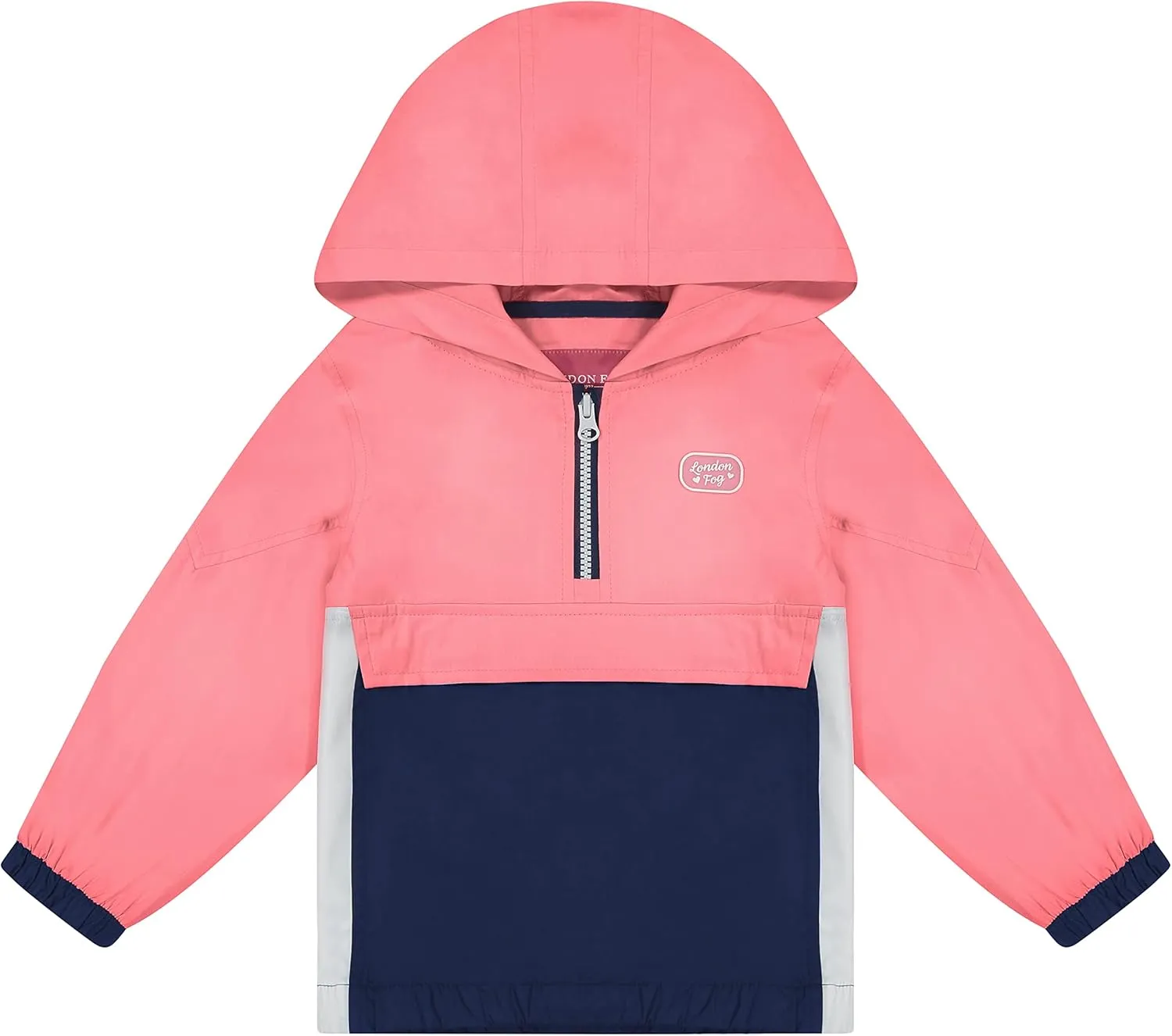LONDON FOG Girls' Packable Popover Jacket