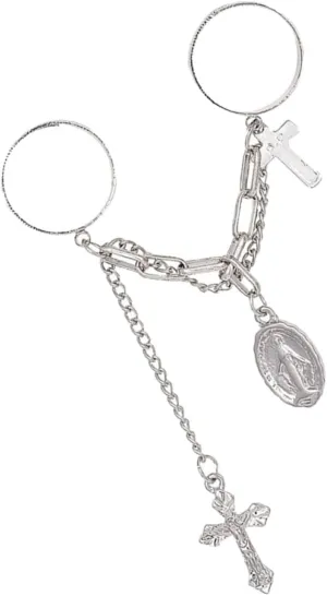 Luxury Ring Double-finger Cross Ring Fashion Jewelry Ideal for Finger Hand Jewelry
