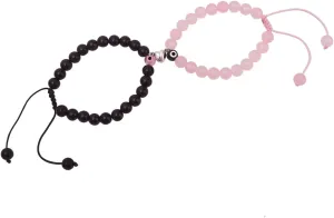 Magnetic Bracelets for Couples - Evil Eye Beadeds Matching Bracelets - His and Her Lover Heart Bracelets Jewelry