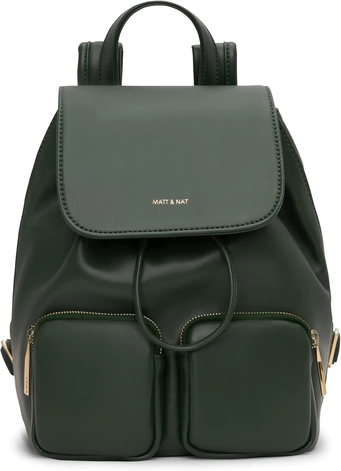Matt & Nat Vegan Handbags, Tatum Backpack, Vineyard (Green) - Designer Purses & Bags, Men & Women, Cruelty-Free, Animal-Free