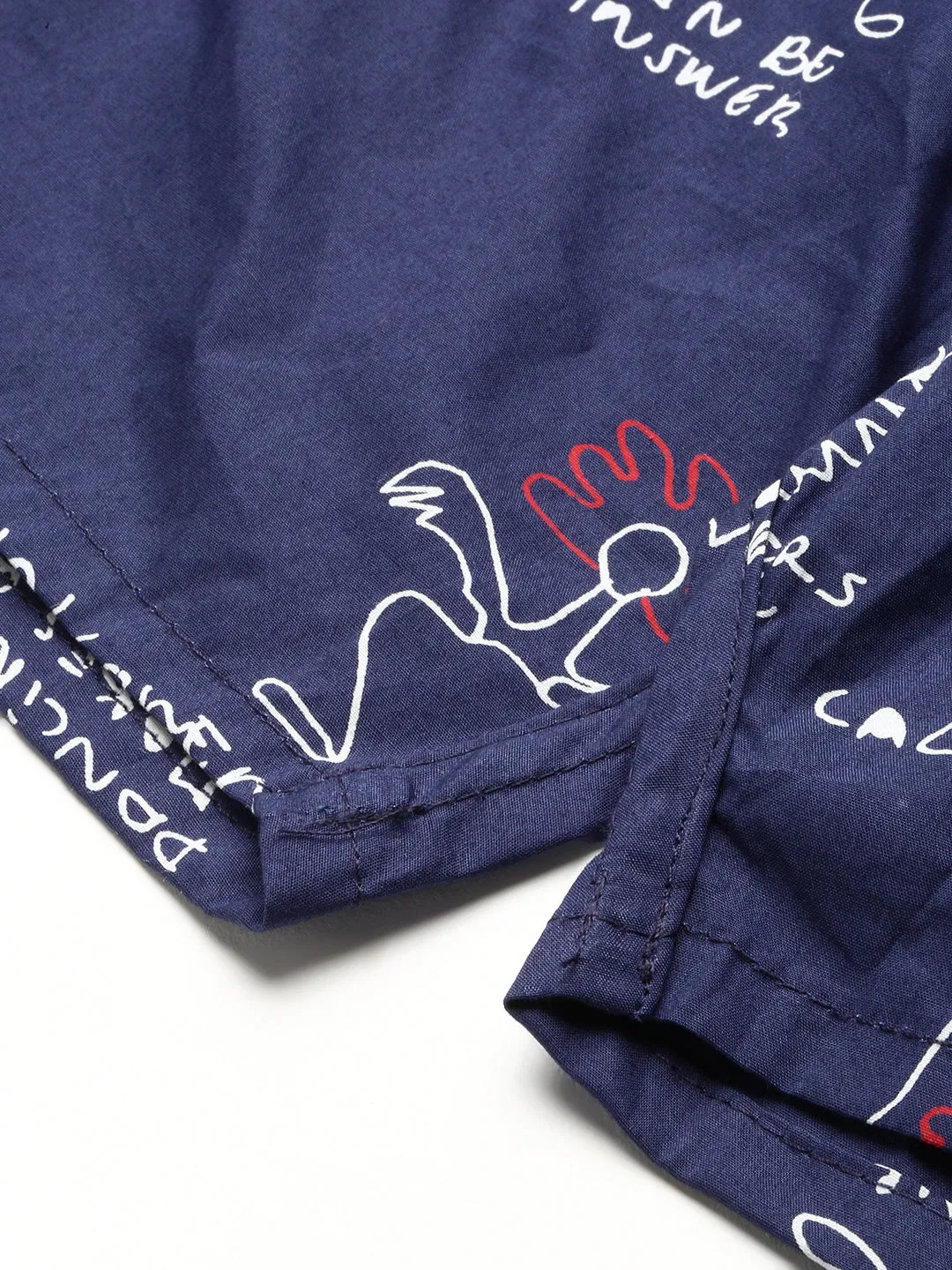Men Blue Slim Fit Conversational Printed Cotton Boxer