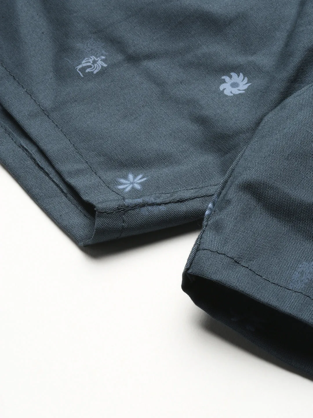 Men Teal Printed Slim Fit Boxers