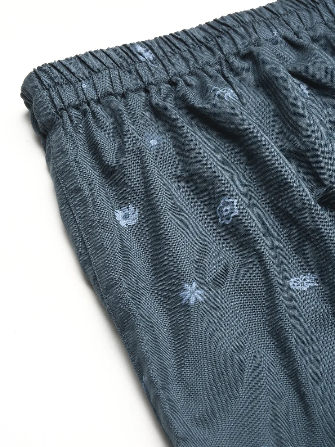 Men Teal Printed Slim Fit Boxers