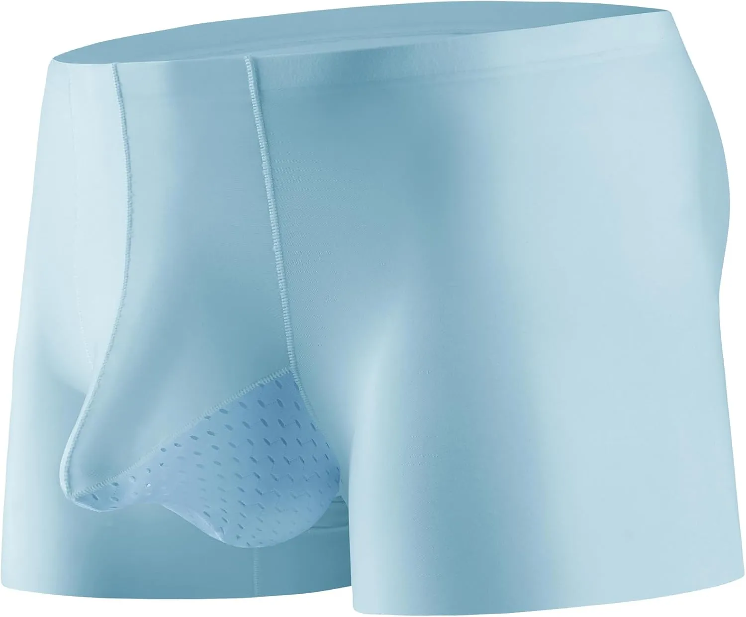 Men's Breathable Comfort Super Soft Trunks Sexy Dual Pouch Silky Boxer Shorts
