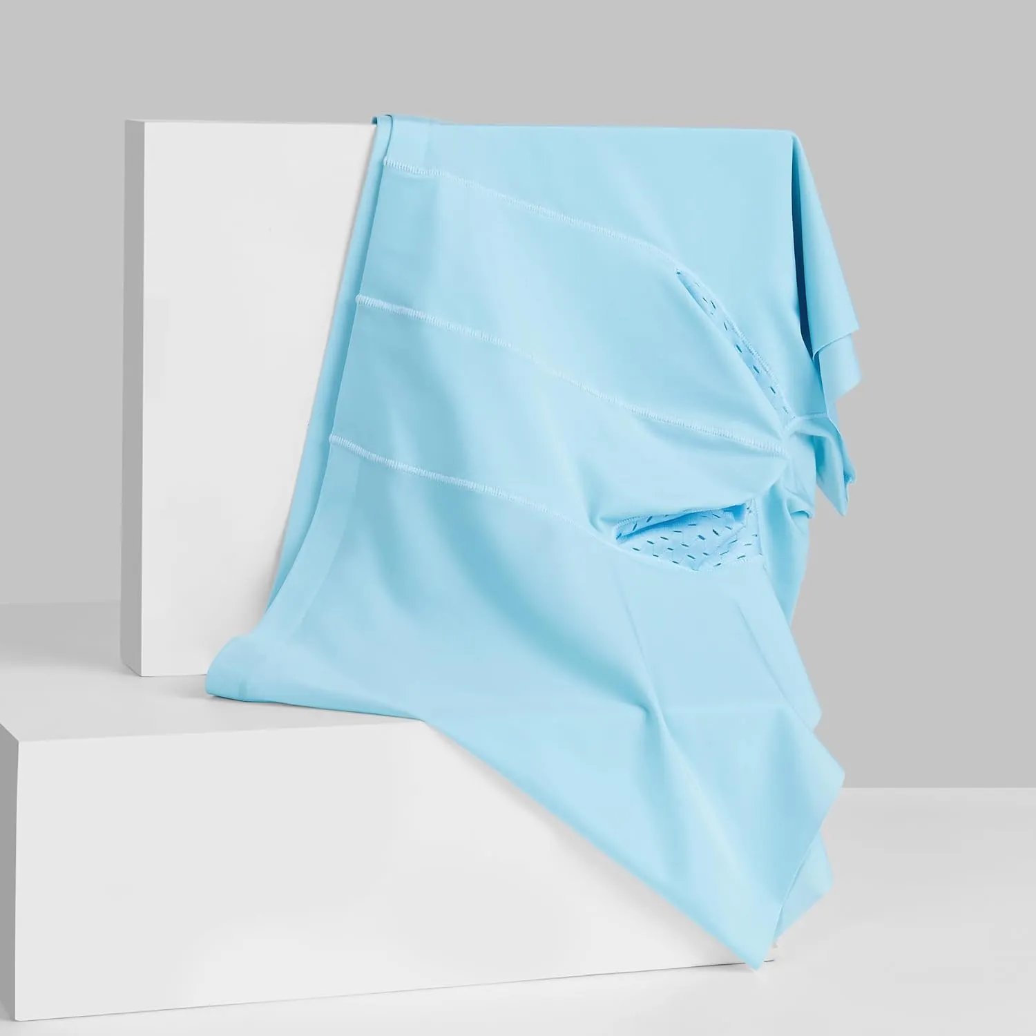 Men's Breathable Comfort Super Soft Trunks Sexy Dual Pouch Silky Boxer Shorts
