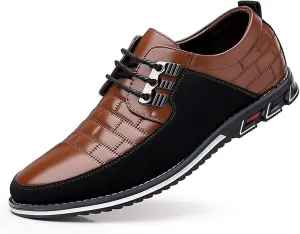 Mens Dress Shoes Fashion Business Casual Shoes Flats Sneakers Lace-up Formal Walking Shoes Wedding Shoes for Male