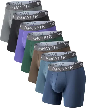 Men's Underwear Boxer Briefs Stretch Waistband for Soft Breathable Comfort in a Multipack (7 Pack)