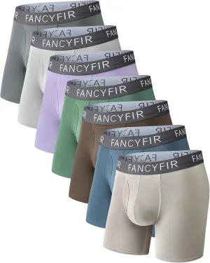 Men's Underwear Boxer Briefs Stretch Waistband for Soft Breathable Comfort in a Multipack (7 Pack)