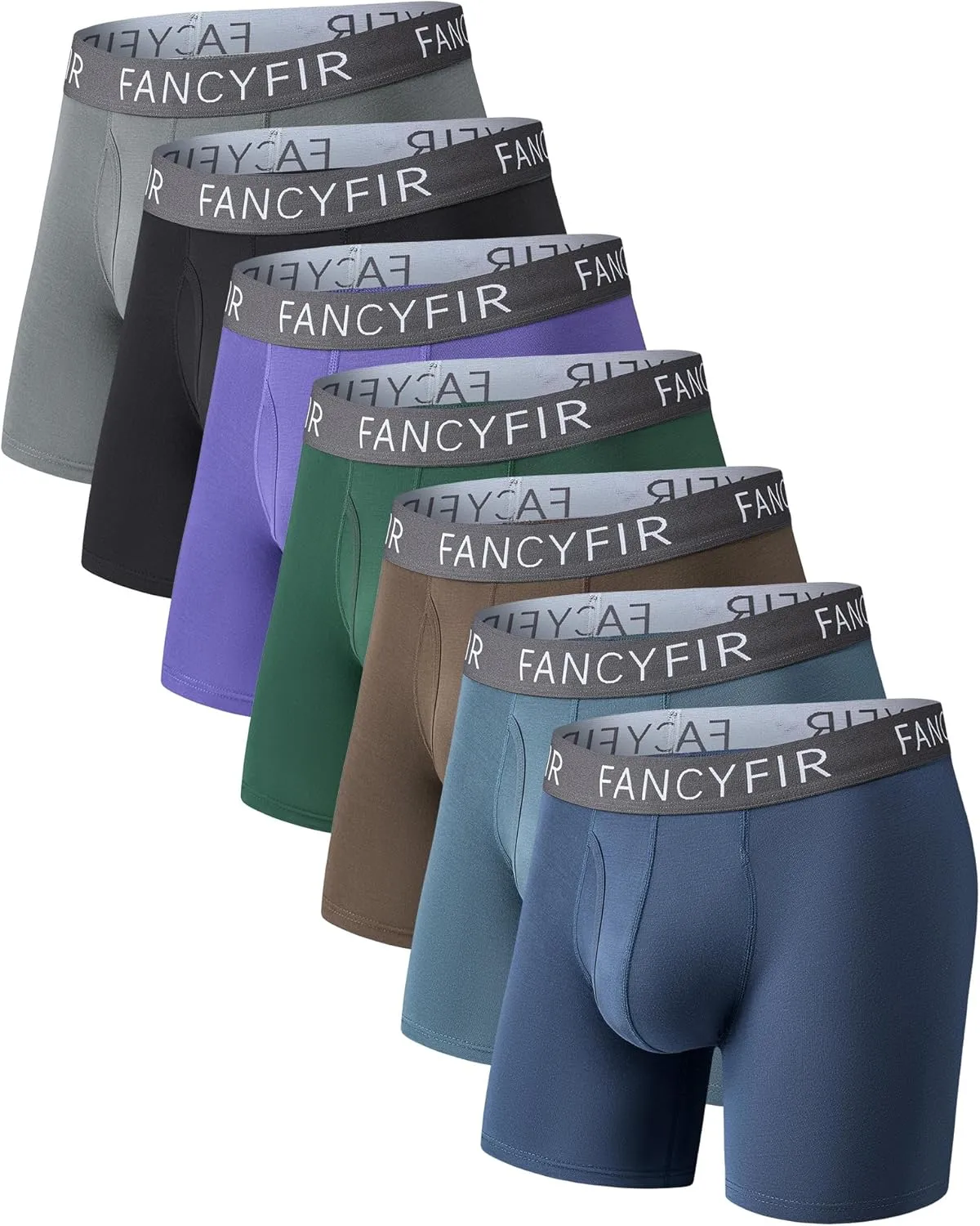 Men's Underwear Boxer Briefs Stretch Waistband for Soft Breathable Comfort in a Multipack (7 Pack)