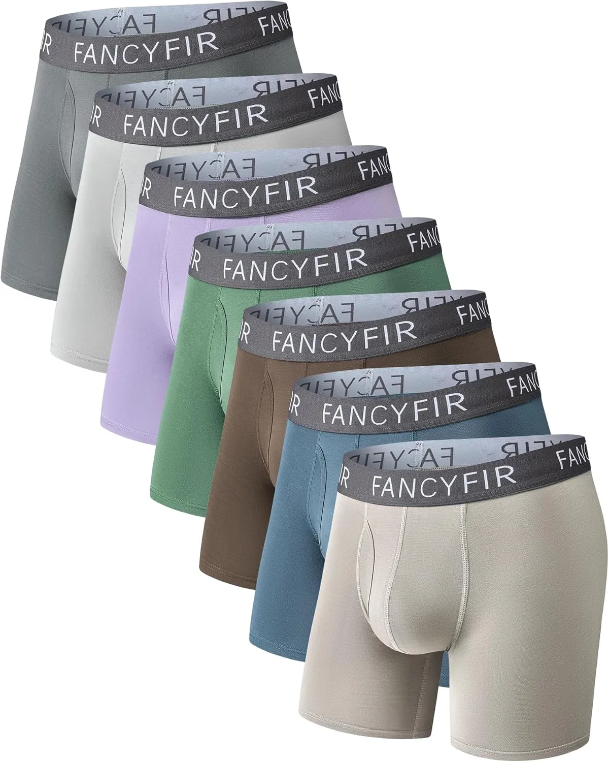 Men's Underwear Boxer Briefs Stretch Waistband for Soft Breathable Comfort in a Multipack (7 Pack)