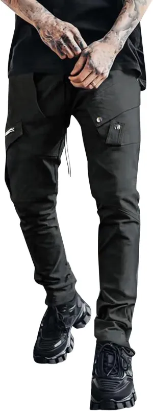 Mens Workout Cargo Sweatpants Men's Winter Fleece Pants Sherpa Lined Warm Sweatpants Active Running Jogger Outdoor