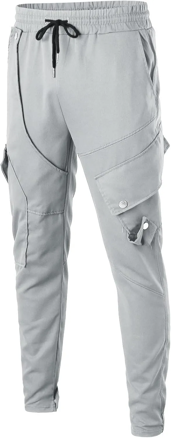 Mens Workout Cargo Sweatpants Men's Winter Fleece Pants Sherpa Lined Warm Sweatpants Active Running Jogger Outdoor