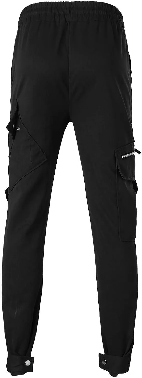 Mens Workout Cargo Sweatpants Men's Winter Fleece Pants Sherpa Lined Warm Sweatpants Active Running Jogger Outdoor