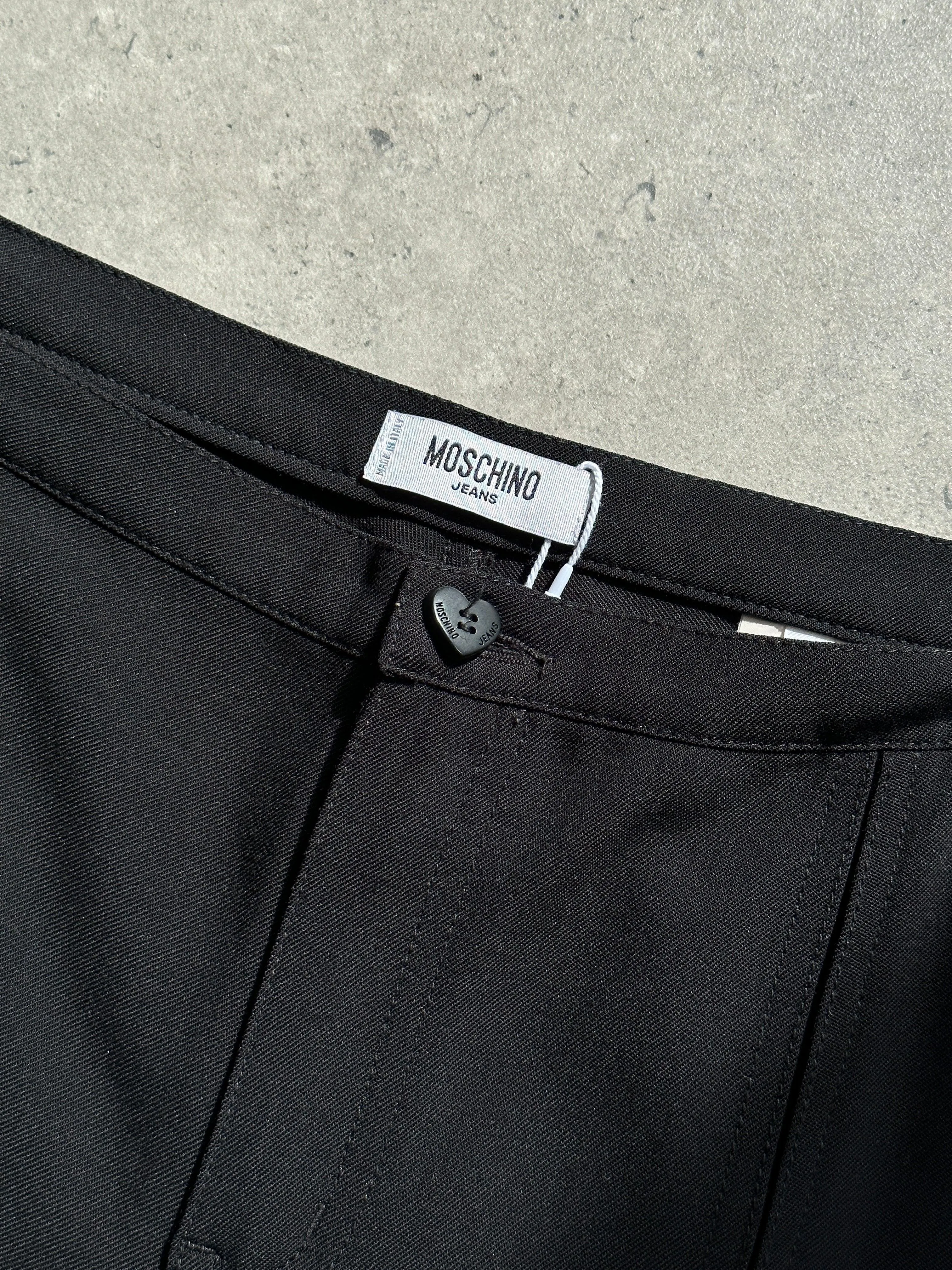 Moschino Jeans Virgin Wool Low Waist Flared Trousers - W34/UK 12