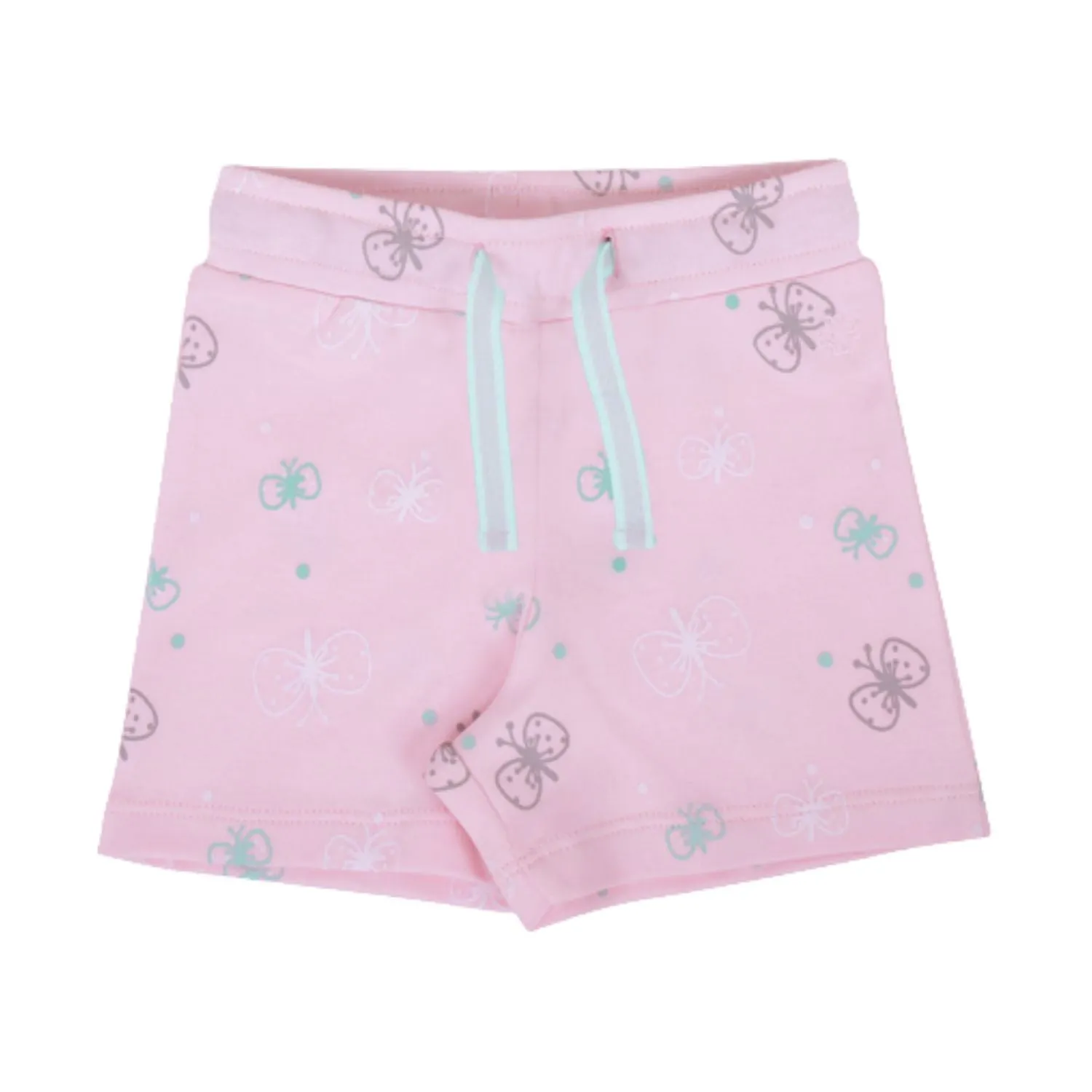 My Milestones Shorts - Pink Butterfly / Aqua - 2 Pc Pack