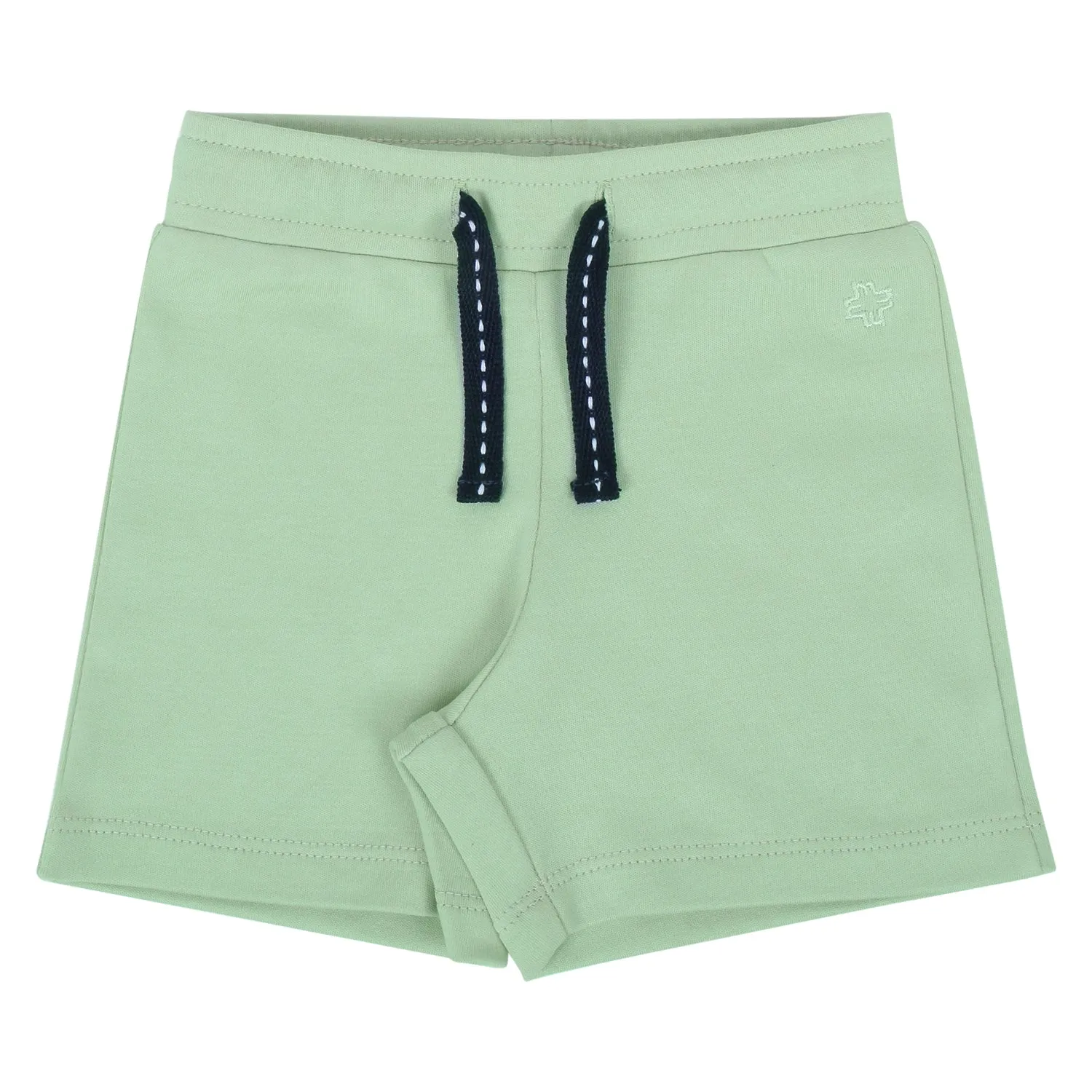My Milestones Shorts - White Apples / Sage Green- 2 Pc Pack