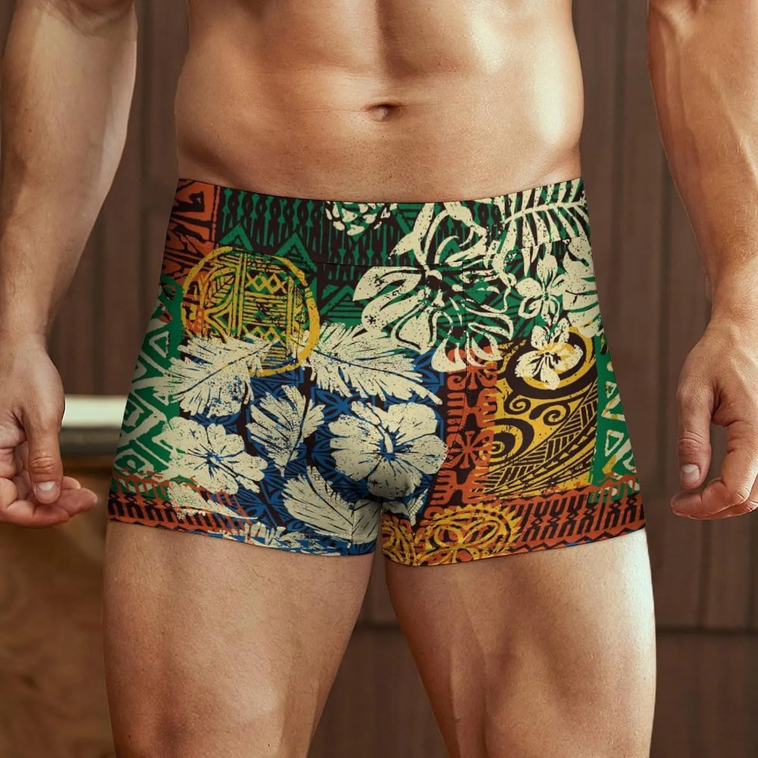 Niapessel Men's Boxer Briefs, Men's Underwear Boxer Brief, Breathable Comfort Novelty Boxers Briefs for Men