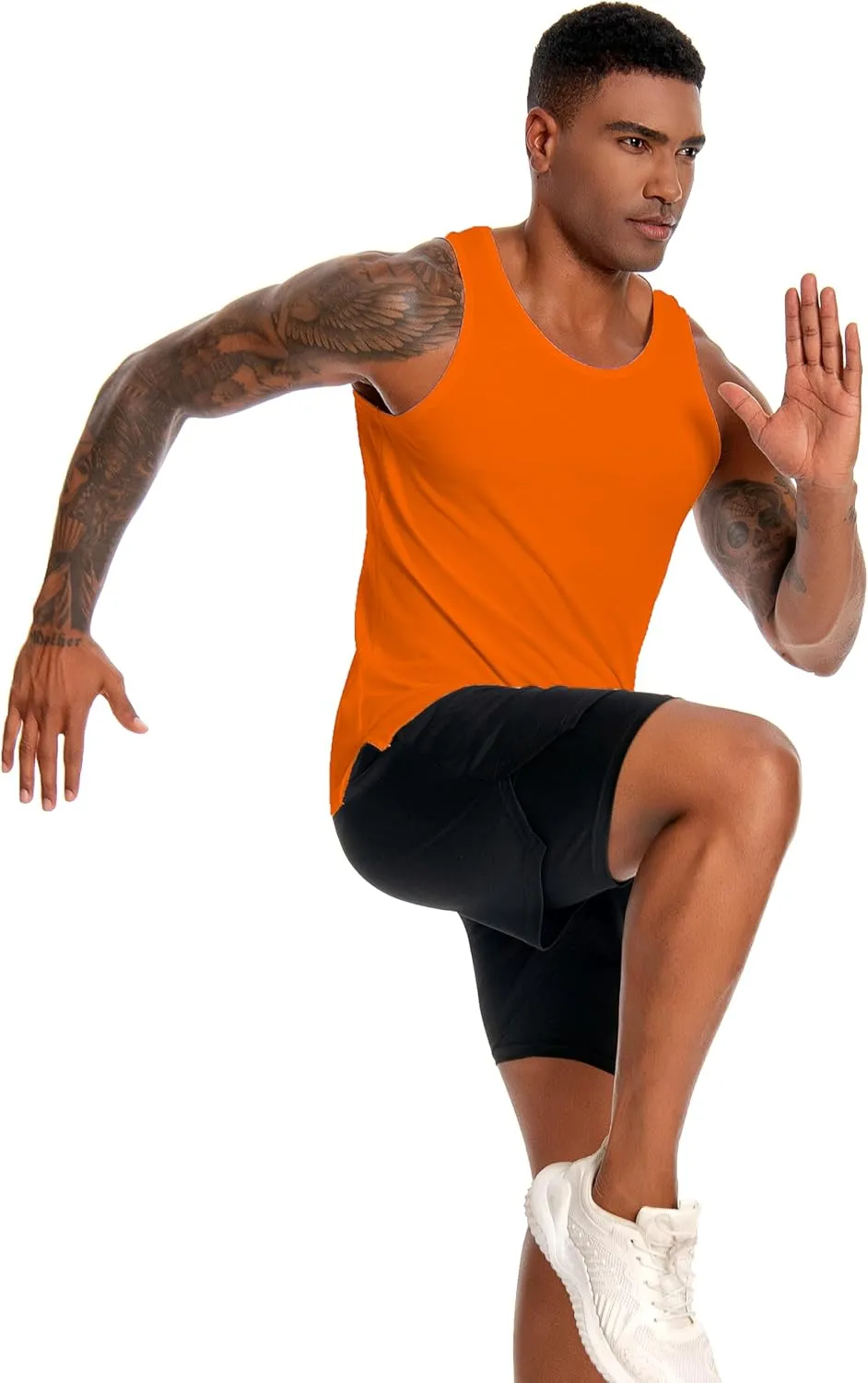 Nutria Mens Cotton Tank Tops 3 Pack Sleeveless Jersey Casual Classic T Shirts Crew Neck Summer Tees Multicolor U02