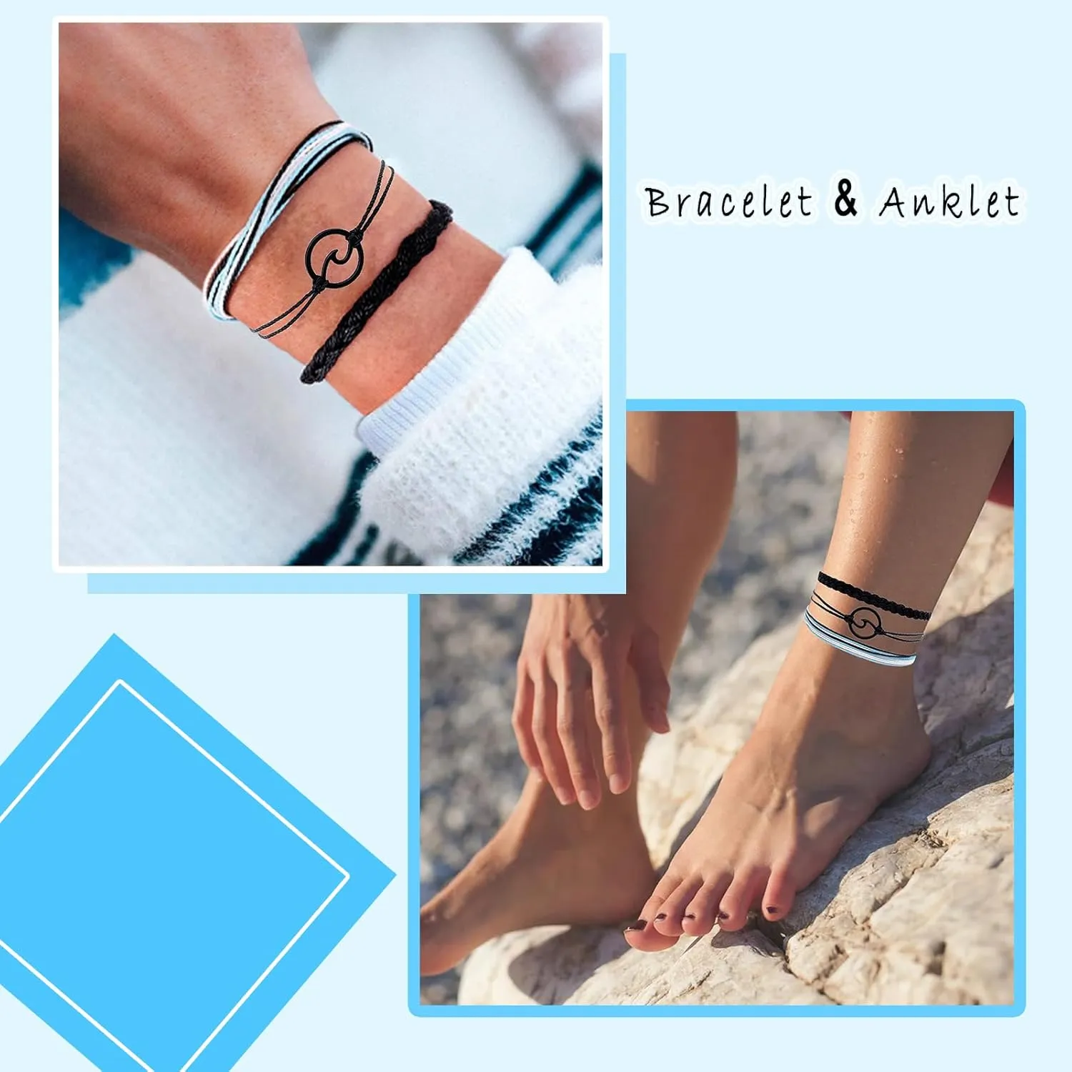 Ocean Bracelet Rope Bracelets For Kids Cord Bracelet Braided Bracelets Beachy Bracelets Cute Things For Teen Girls