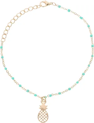 Pineapple Anklet Foot Chain Metal Jewelry Foot Chains for Women Beach Jewelry Set