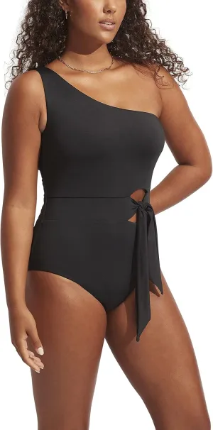 Seafolly Women's Shoulder One Piece Swimsuit