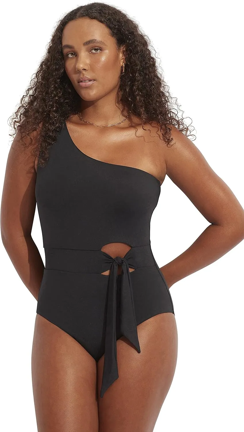 Seafolly Women's Shoulder One Piece Swimsuit