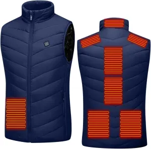 SEAOPEN Heated Vest for Men Women Plus Size Lightweight Heated Jackets Adjustable Electric Heating Vest with Pockets