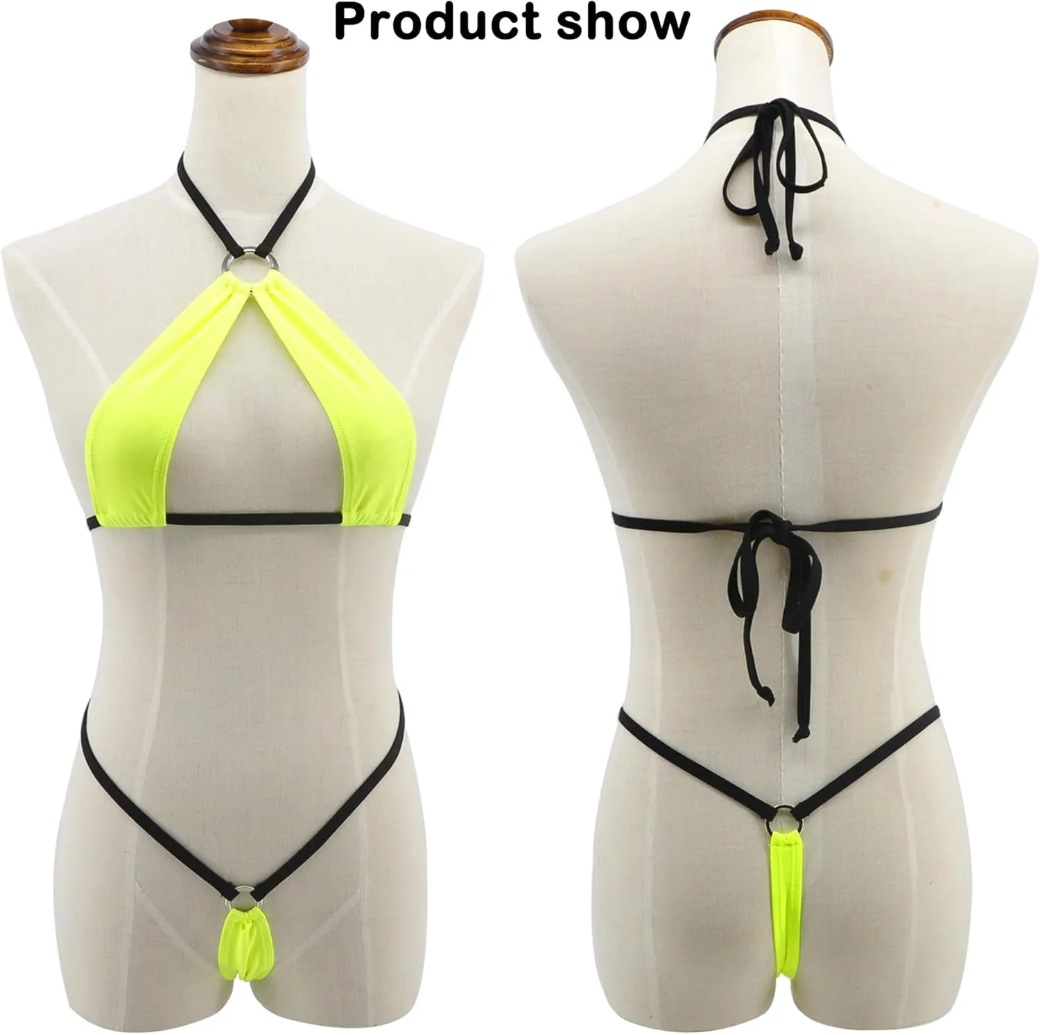 SHERRYLO Micro Bikini Extreme Sexy G String Bikinis Slutty Microkini Mini Thong Bathing Suit
