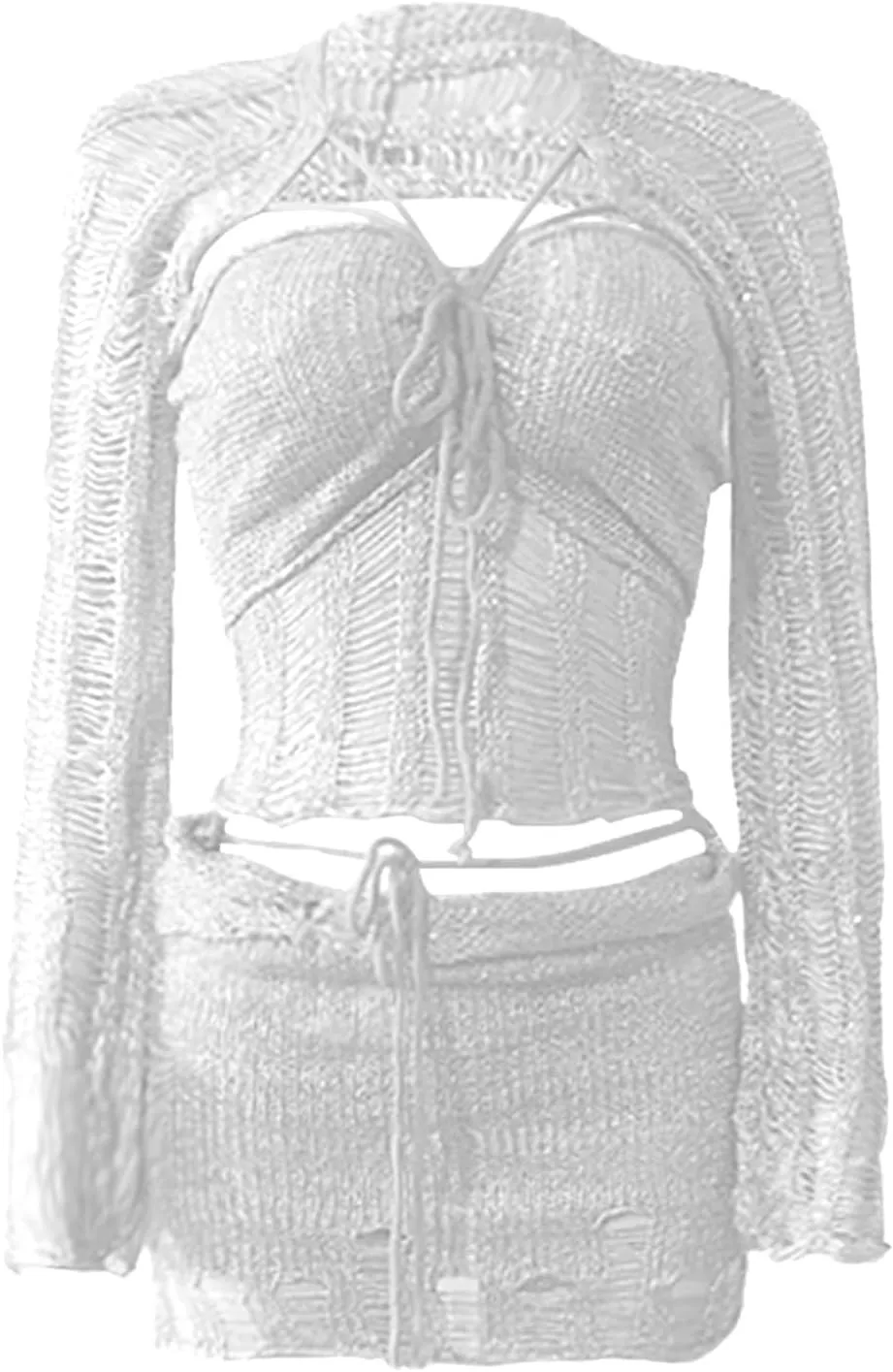 Skirt Sets for Ladies Top Skorts Swimwear Kimono Coverup Sets Women