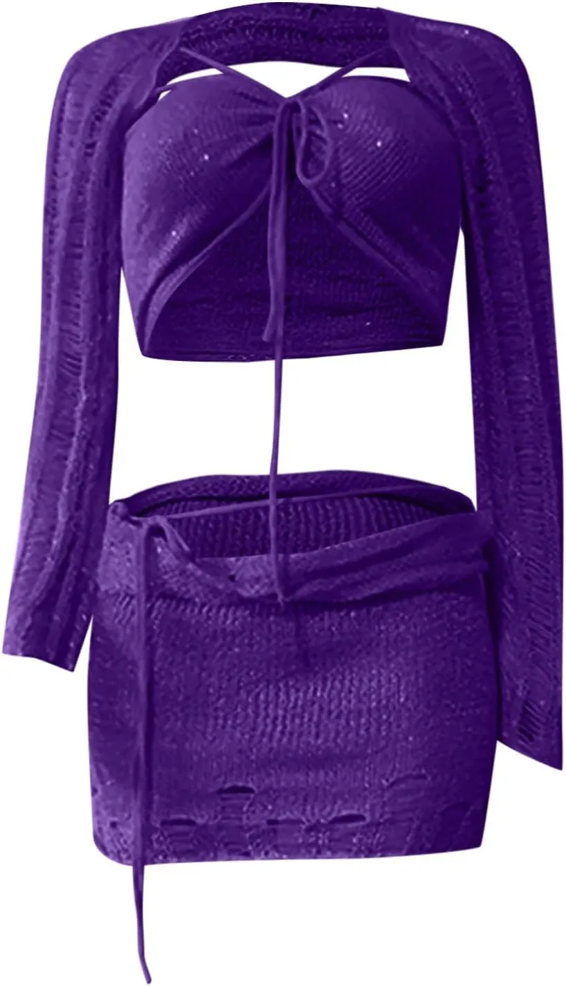 Skirt Sets for Ladies Top Skorts Swimwear Kimono Coverup Sets Women