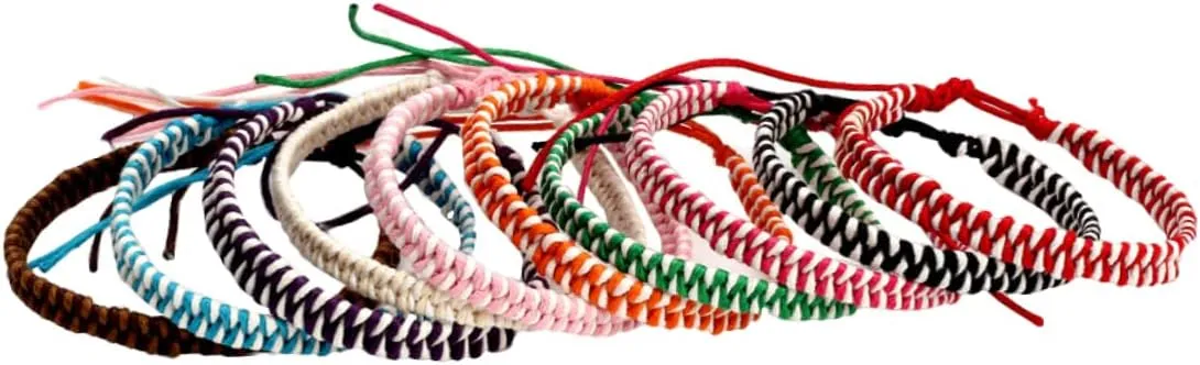 SOIMISS Braided Bracelet Rope Braided Rope Bracelet Colored Braided Bracelets Weaving Bracelets Handmade