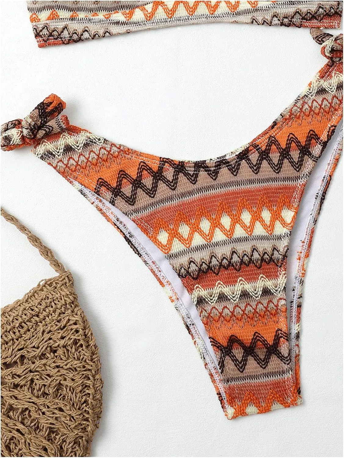 SOLY HUX Women's Boho Bikinis Printed Halter Swimsuit Two Piece Bathing Suits Summer Beach Wear