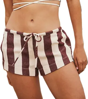 Striped Boxer Shorts for Women Cotton Y2k Shorts Pj Casual Summer Shorts Bottom Pajama Shorts Trendy 2024