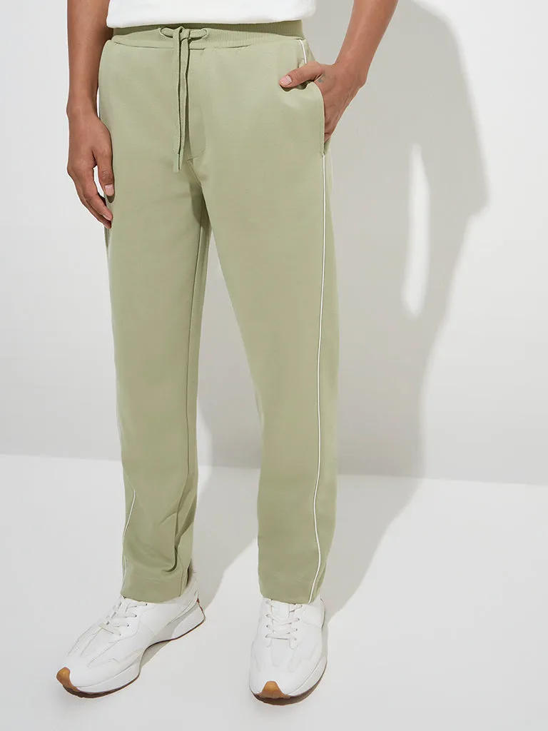 Studiofit Sage Relaxed-Fit Mid-Rise Cotton-Blend Track Pants