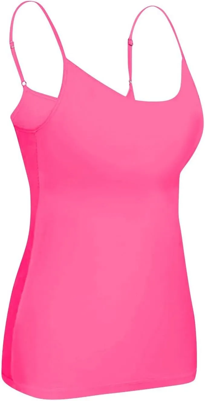 Tank Tops for Women 2025 Built in Bra Workout Yoga Gym Cami Square Neck Sleeveless Low Cut Corset Sexy Under Wear