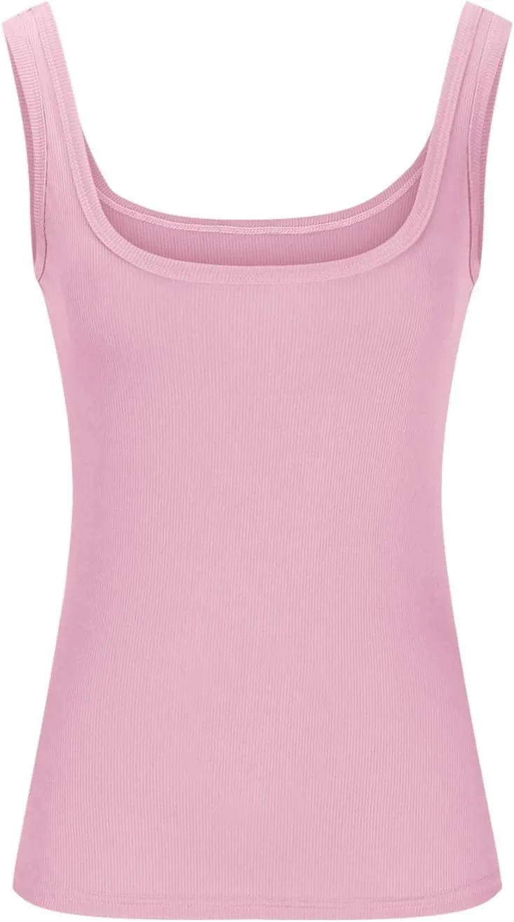 Tank Tops for Women Sleeveless Scoop Neck Tops Casual Basic Slim Fit Shirts Summer Dressy Tanks Work Sport Outfits